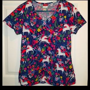 Dickies brand Unicorn scrub top